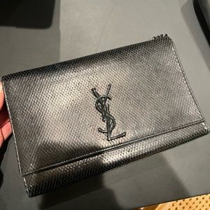 black ysl purse